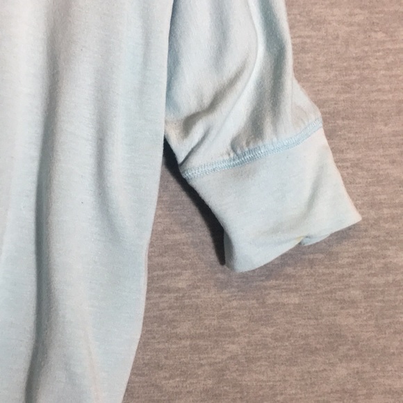 STUDIO Comfy Stretch Oversized Relaxed Fit Jersey Knit Tie Front Lacey Trim - Picture 7 of 16